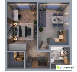 1-к квартира, вторичка, 40м2, 2/18 этаж