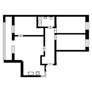 3-к квартира, вторичка, 77м2, 7/10 этаж