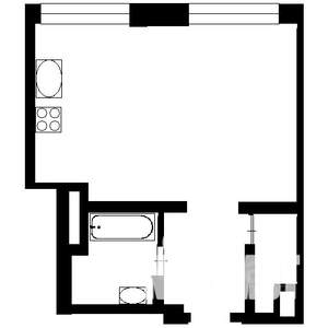 1-к квартира, вторичка, 44м2, 12/19 этаж