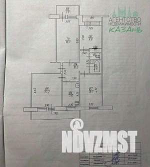 4-к квартира, вторичка, 87м2, 2/9 этаж