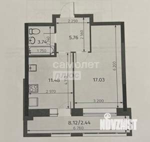 1-к квартира, вторичка, 40м2, 5/25 этаж