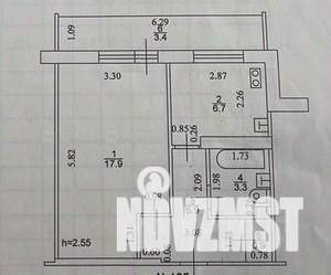 1-к квартира, вторичка, 35м2, 5/9 этаж