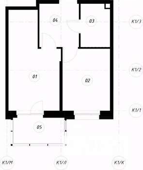 1-к квартира, вторичка, 36м2, 3/21 этаж