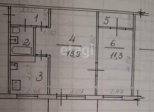2-к квартира, вторичка, 44м2, 2/5 этаж