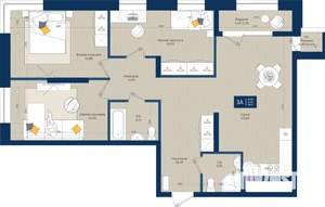 3-к квартира, вторичка, 90м2, 15/20 этаж