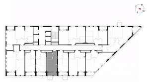 1-к квартира, вторичка, 28м2, 18/23 этаж