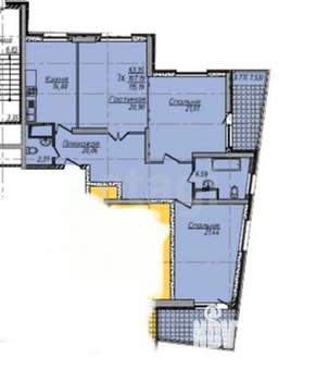 3-к квартира, вторичка, 109м2, 12/19 этаж