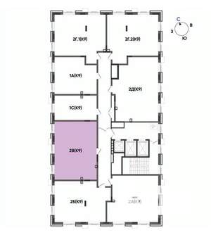 2-к квартира, вторичка, 60м2, 11/22 этаж
