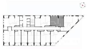 2-к квартира, вторичка, 44м2, 22/23 этаж