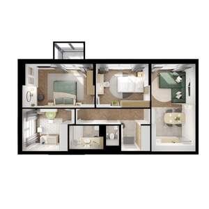 3-к квартира, вторичка, 71м2, 6/12 этаж