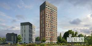 2-к квартира, строящийся дом, 61м2, 2/17 этаж