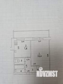 1-к квартира, вторичка, 39м2, 5/10 этаж