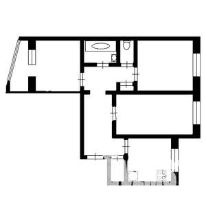 3-к квартира, вторичка, 68м2, 1/9 этаж