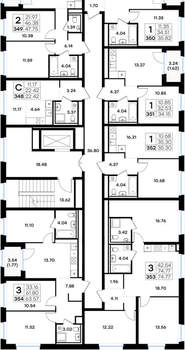 3-к квартира, вторичка, 75м2, 6/8 этаж
