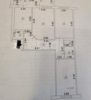 3-к квартира, вторичка, 72м2, 7/10 этаж