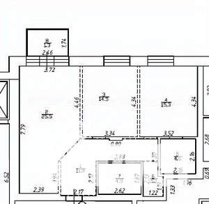2-к квартира, вторичка, 80м2, 4/4 этаж