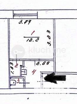 Студия квартира, вторичка, 19м2, 4/5 этаж