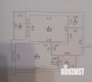 1-к квартира, вторичка, 52м2, 12/12 этаж