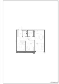 3-к квартира, строящийся дом, 68м2, 3/4 этаж