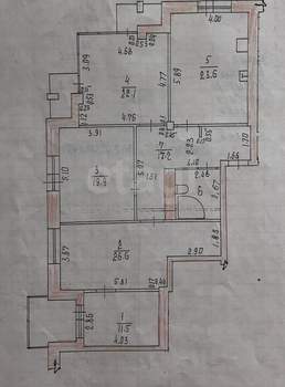 4-к квартира, вторичка, 128м2, 5/7 этаж