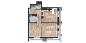 2-к квартира, вторичка, 68м2, 19/24 этаж