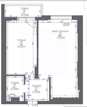 2-к квартира, вторичка, 59м2, 9/22 этаж