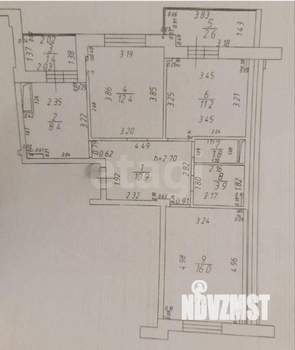 3-к квартира, вторичка, 65м2, 9/12 этаж