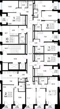 2-к квартира, вторичка, 44м2, 6/20 этаж