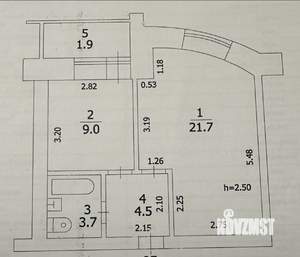 1-к квартира, вторичка, 39м2, 4/10 этаж