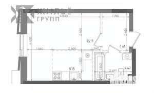 Студия квартира, строящийся дом, 29м2, 11/14 этаж