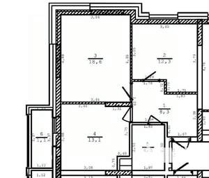 2-к квартира, вторичка, 57м2, 2/19 этаж