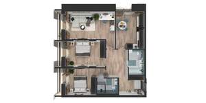 3-к квартира, вторичка, 83м2, 3/24 этаж