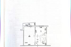 1-к квартира, вторичка, 38м2, 6/9 этаж