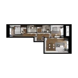 2-к квартира, вторичка, 64м2, 14/14 этаж