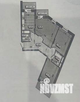 3-к квартира, вторичка, 77м2, 2/18 этаж