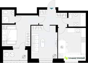 2-к квартира, вторичка, 55м2, 5/18 этаж