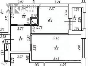 1-к квартира, сданный дом, 39м2, 3/20 этаж