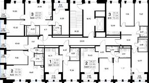 3-к квартира, вторичка, 68м2, 4/20 этаж