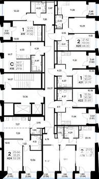 1-к квартира, вторичка, 42м2, 6/20 этаж