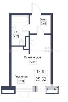 Студия квартира, вторичка, 23м2, 4/9 этаж