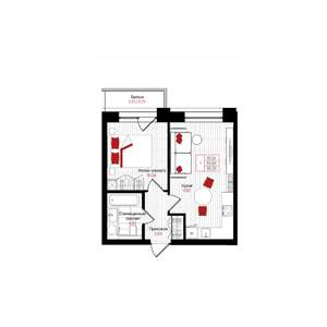 1-к квартира, вторичка, 36м2, 11/25 этаж