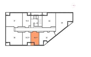 1-к квартира, вторичка, 40м2, 9/15 этаж