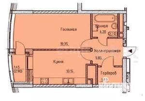 1-к квартира, вторичка, 47м2, 11/20 этаж