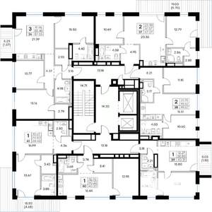 1-к квартира, вторичка, 40м2, 7/8 этаж
