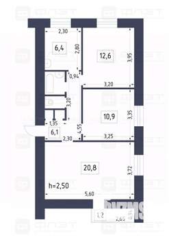 3-к квартира, вторичка, 64м2, 4/9 этаж