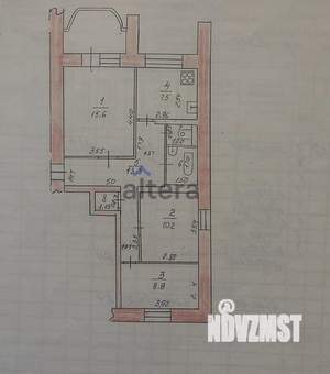 3-к квартира, вторичка, 60м2, 10/15 этаж