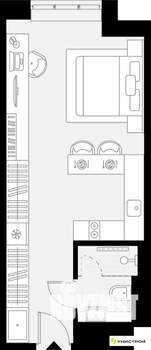 1-к квартира, вторичка, 28м2, 4/27 этаж