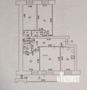 4-к квартира, вторичка, 87м2, 9/10 этаж