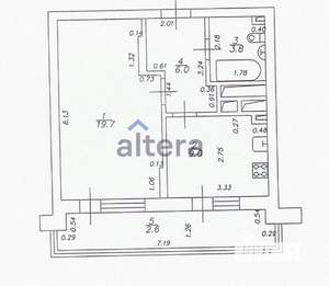 1-к квартира, вторичка, 41м2, 18/18 этаж