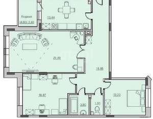 3-к квартира, вторичка, 78м2, 3/10 этаж